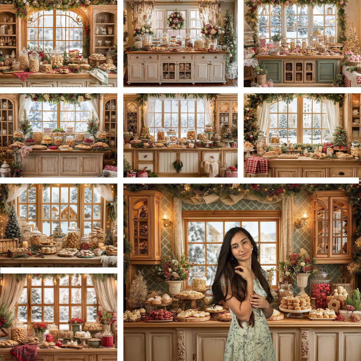 Christmas-Themed Dessert Table - مراجعة Dessert Table Backdrop وسعره