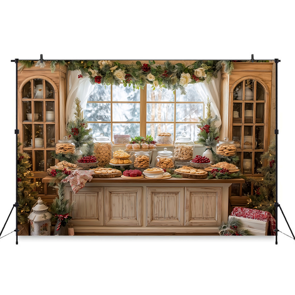 Christmas-Themed Dessert Table - مراجعة Dessert Table Backdrop وسعره