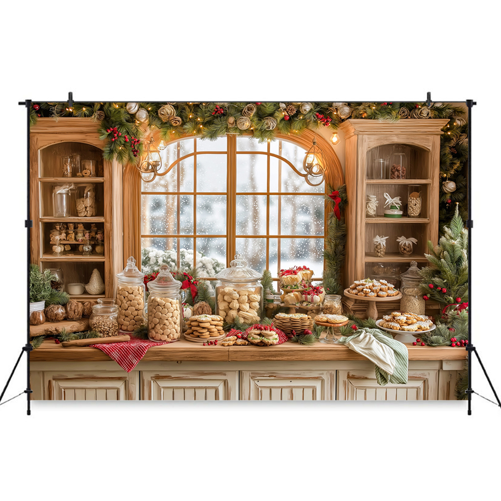 Christmas-Themed Dessert Table - مراجعة Dessert Table Backdrop وسعره