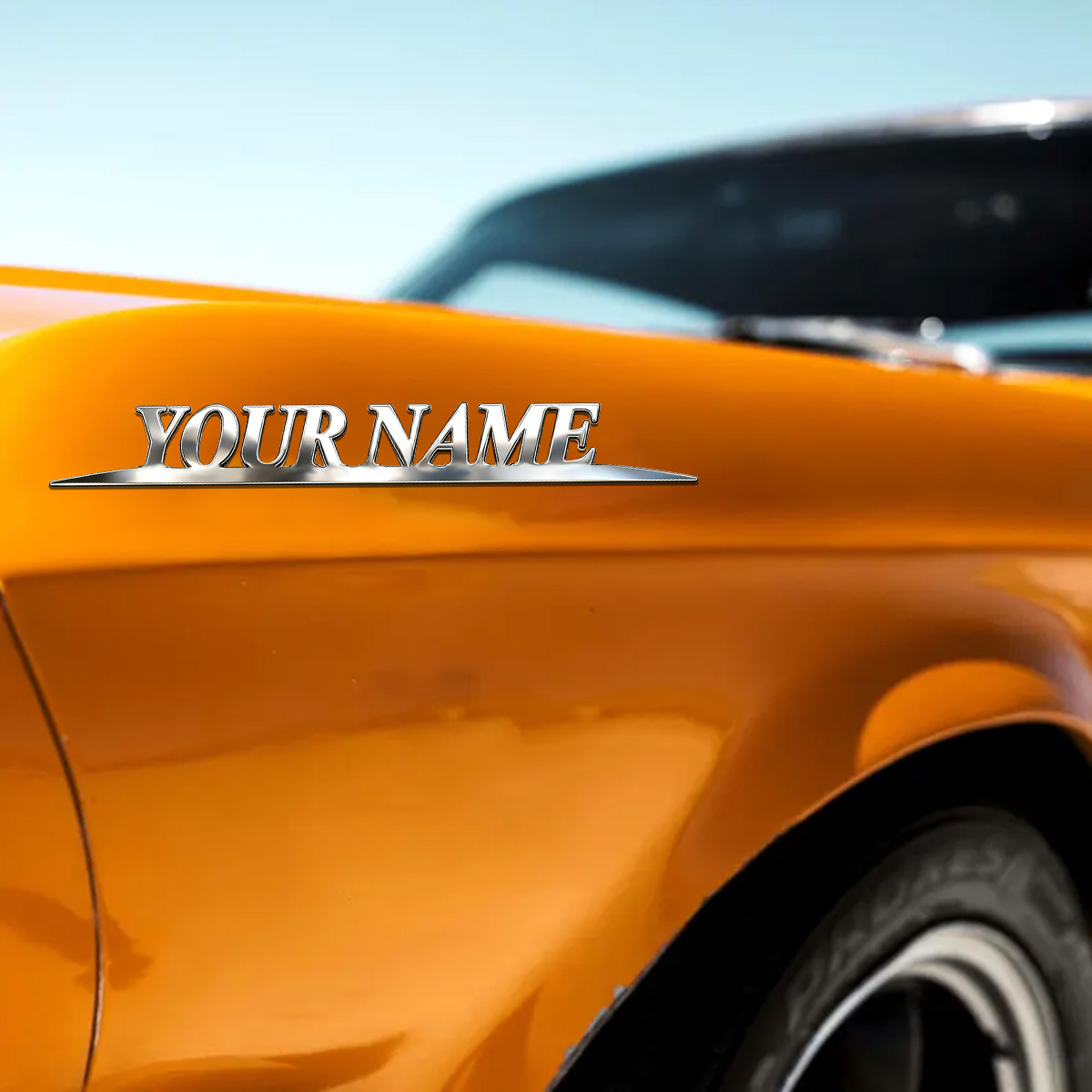 Metal Trendy YOUR NAME Sticker - مراجعة Event Suppliers وسعره
