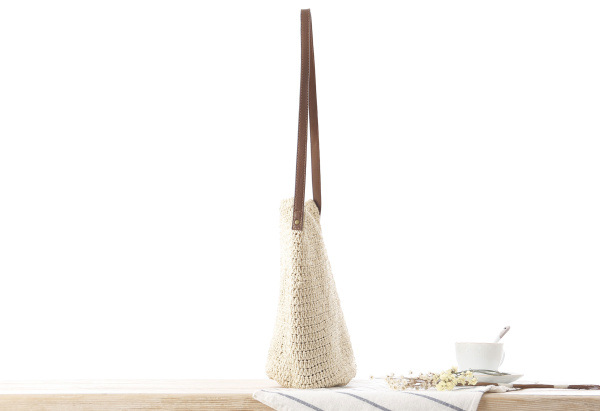 Straw Shoulder Woven Beach Sol - مراجعة Paper Straw Color وسعره