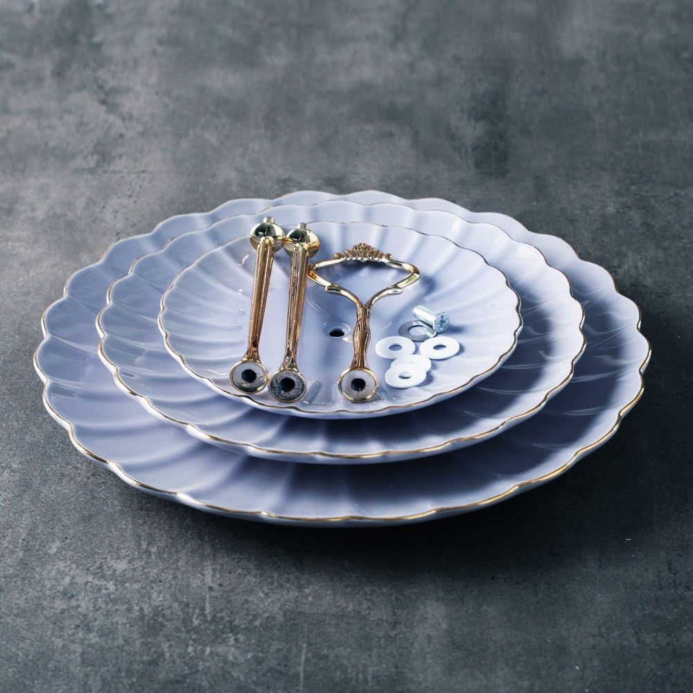 3 Tier Ceramic Cake Stand with - مراجعة Cupcake Stand Tier وسعره