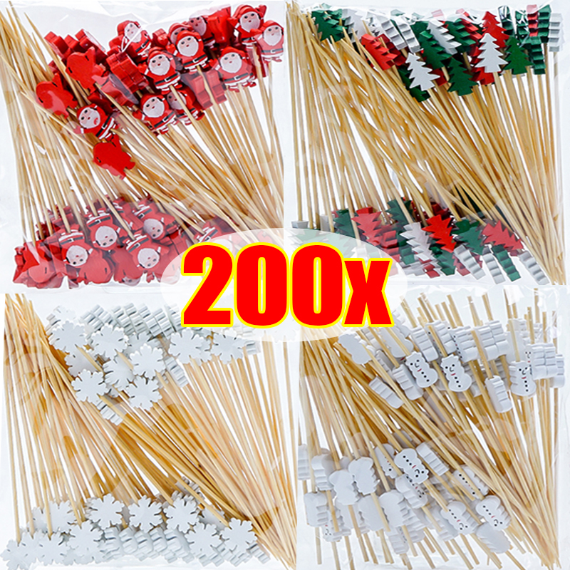 200/50PCS Christmas Fruit Skew - مراجعة Centerpiece Stick وسعره