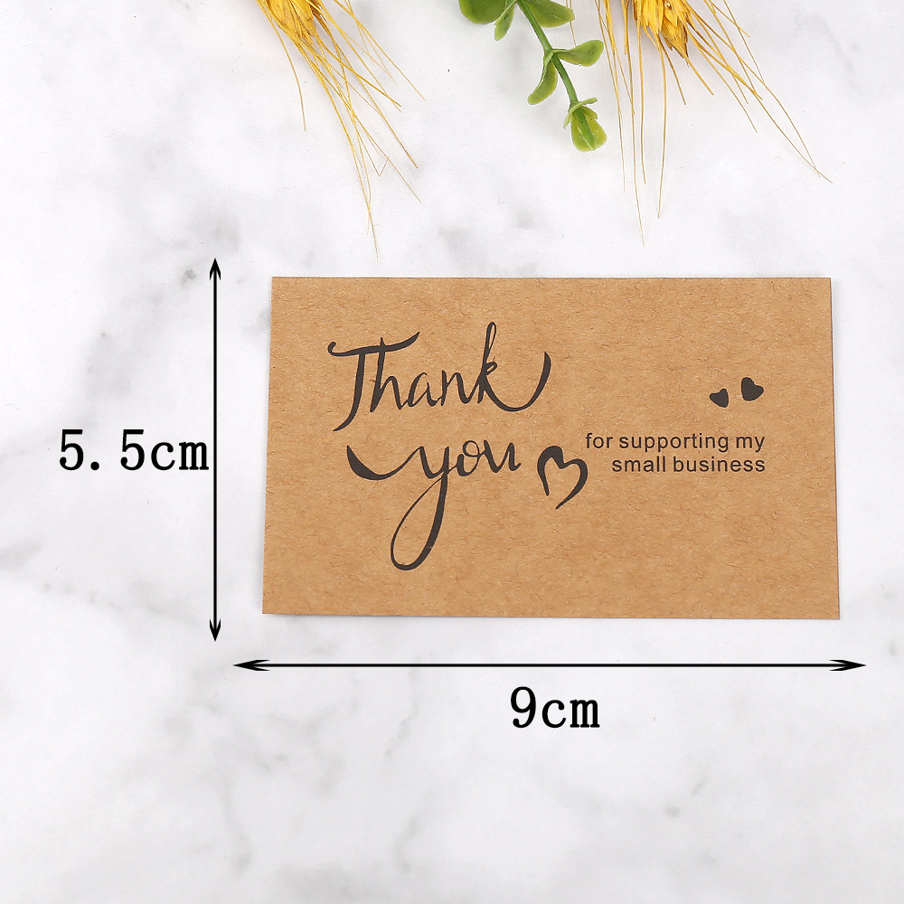 50pcs Thank You Cards Kraft Pa - مراجعة Party Event Supply Store وسعره
