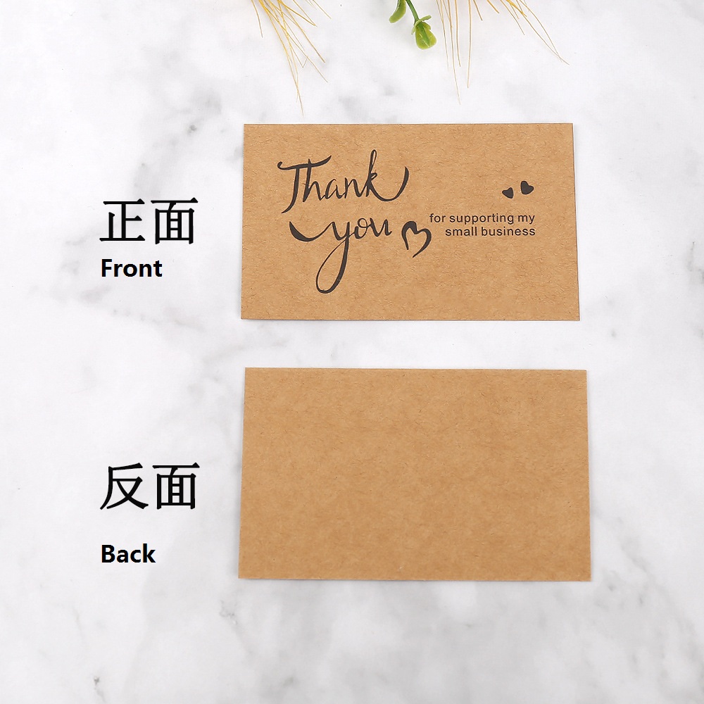50pcs Thank You Cards Kraft Pa - مراجعة Party Event Supply Store وسعره