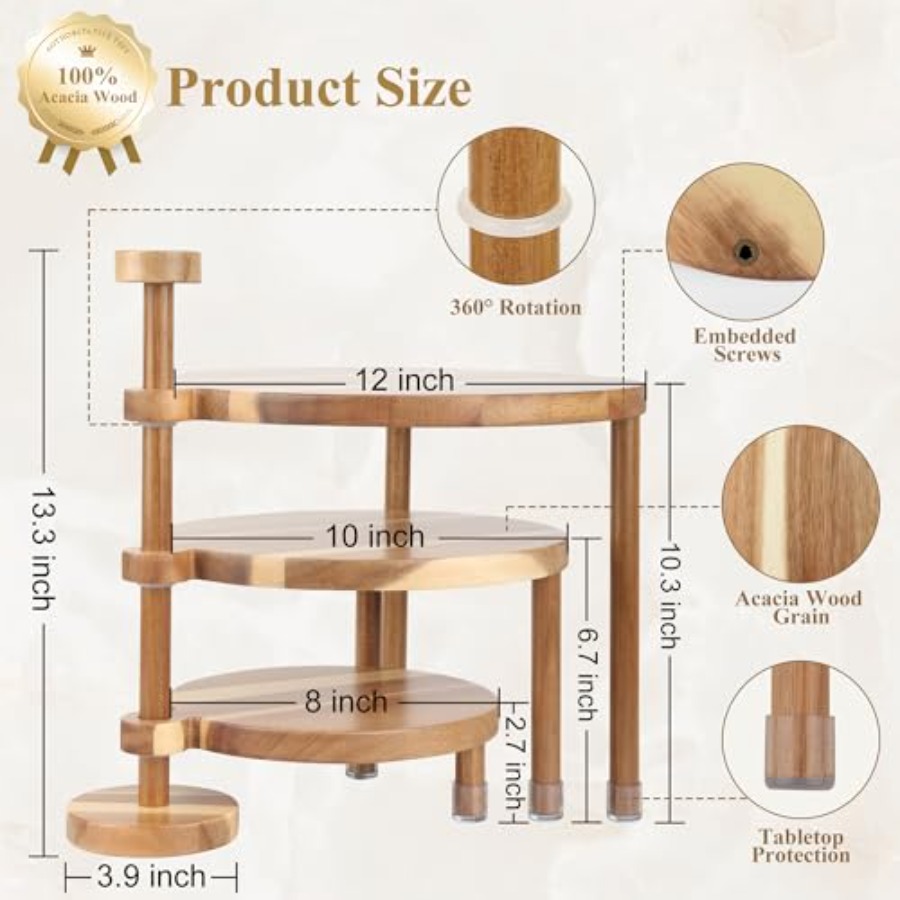 3 Tier Round Cupcake Stand 360 - مراجعة Cupcake Stand Tier وسعره