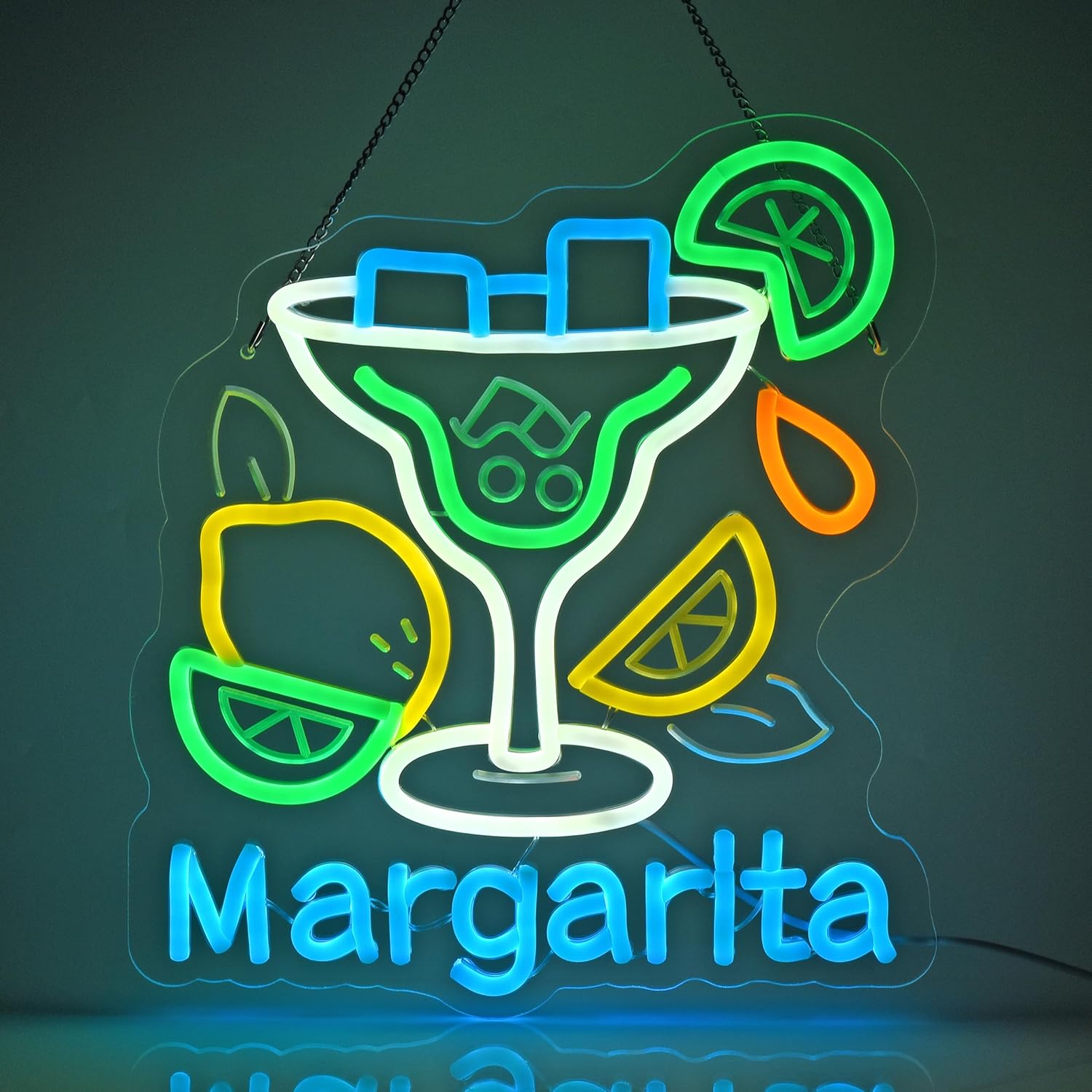 Margarita Neon Sign Wall Art D - مراجعة Neon Sign Party وسعره