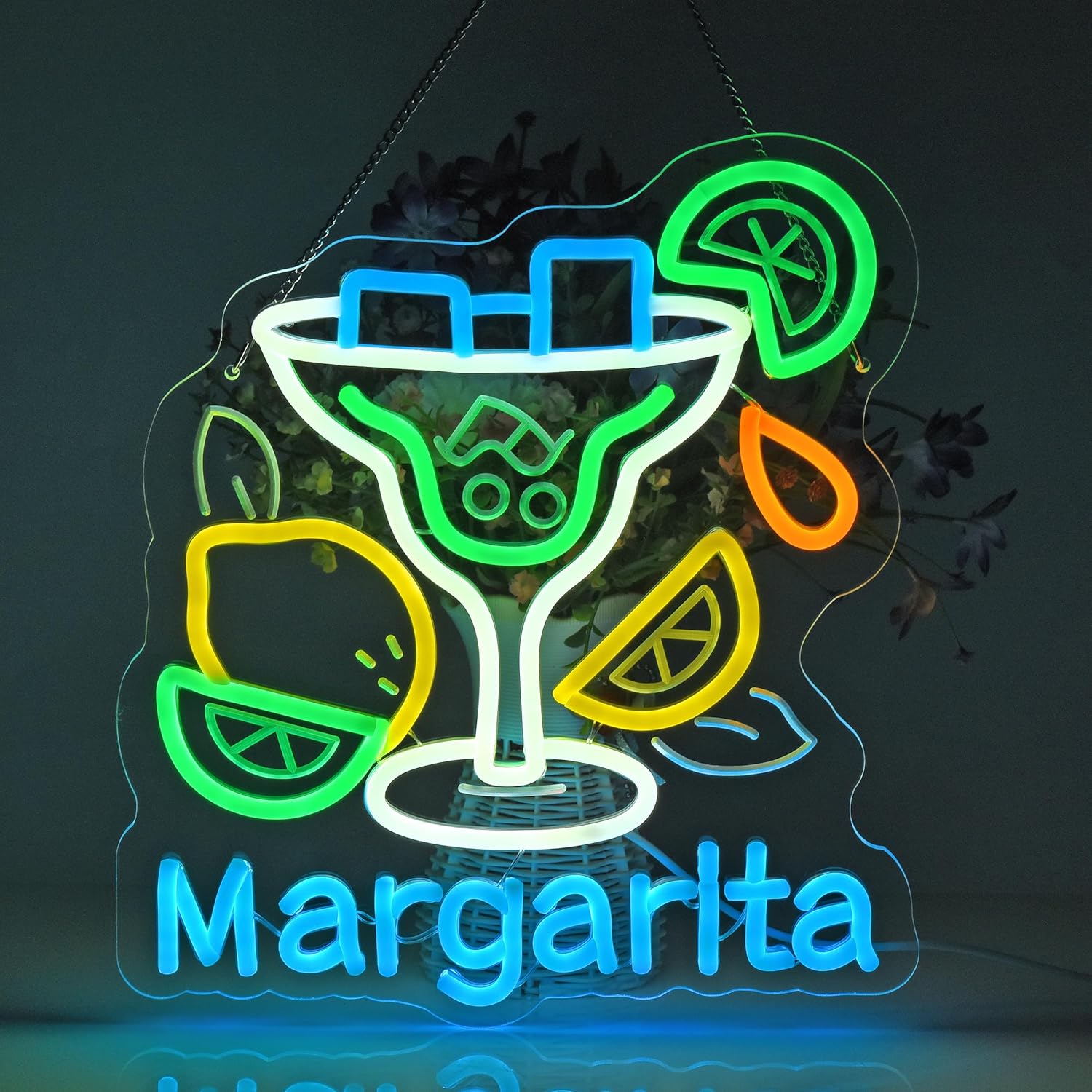 Margarita Neon Sign Wall Art D - مراجعة Neon Sign Party وسعره