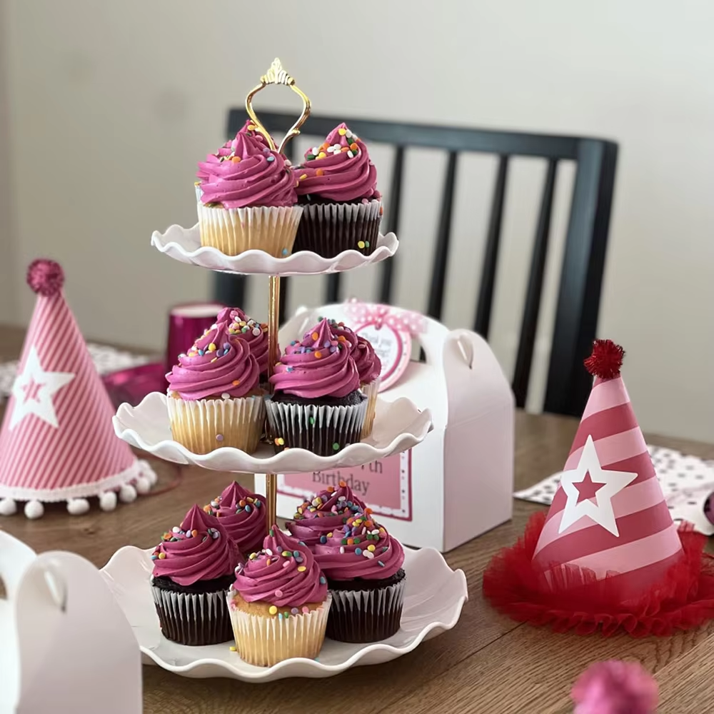 3 Tier Dessert Cupcake Stand W - مراجعة Cupcake Stand Tier وسعره