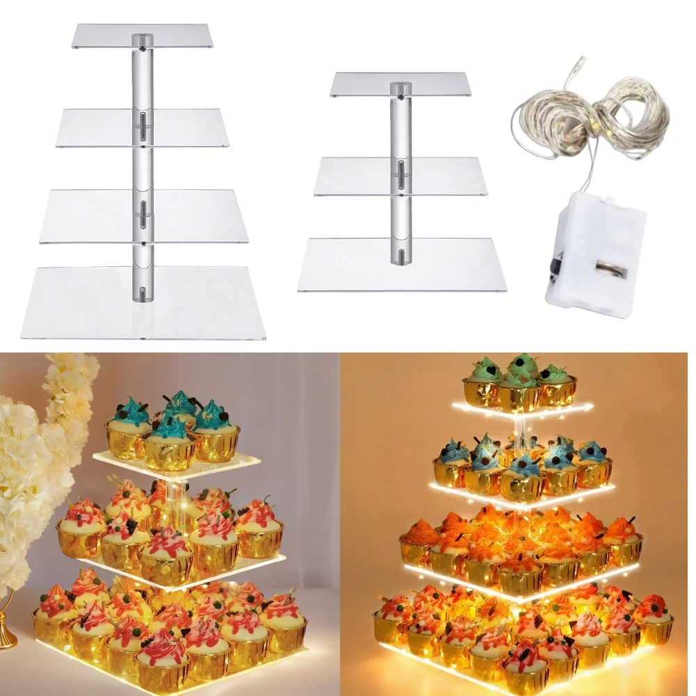 3/4 Tier Acrylic Cupcake Displ - مراجعة Cupcake Stand Tier وسعره