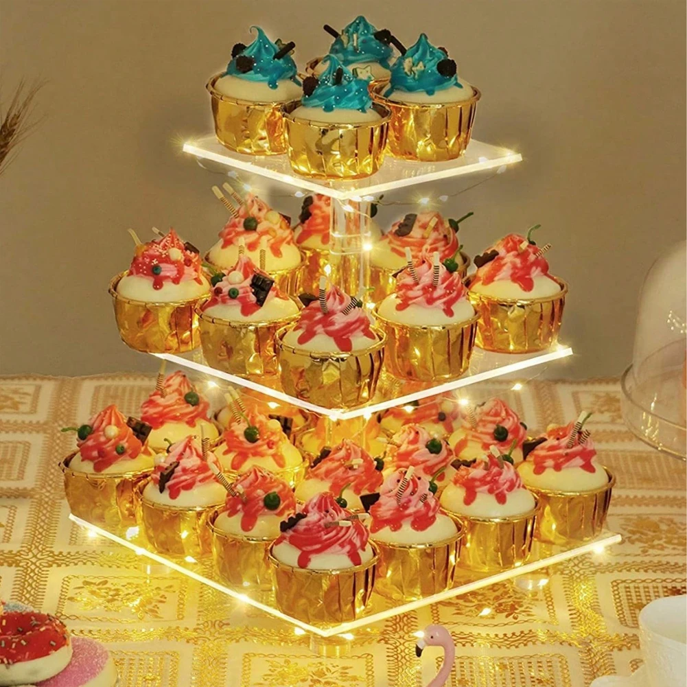 3/4 Tier Acrylic Cupcake Displ - مراجعة Cupcake Stand Tier وسعره