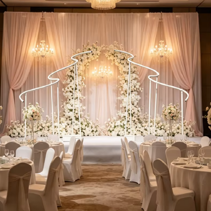 Luxury Wave Shape Frame Outdoo - مراجعة Party Event Supply Store وسعره
