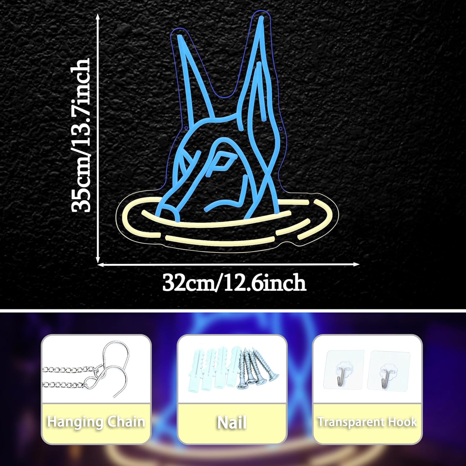 Doberman Dog Neon Sign Art Wal - مراجعة Neon Sign Party وسعره