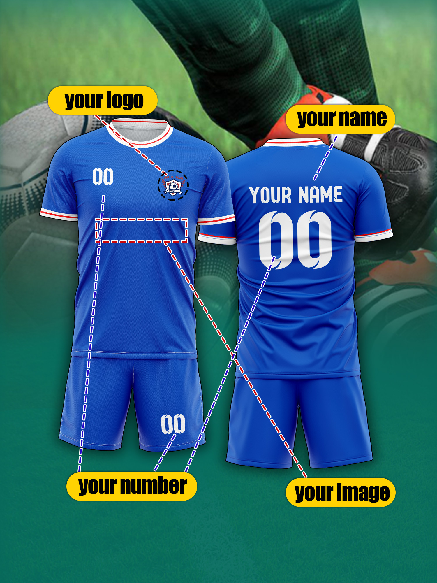Custom Image Number Name Socce - مراجعة Event & Party Supply وسعره