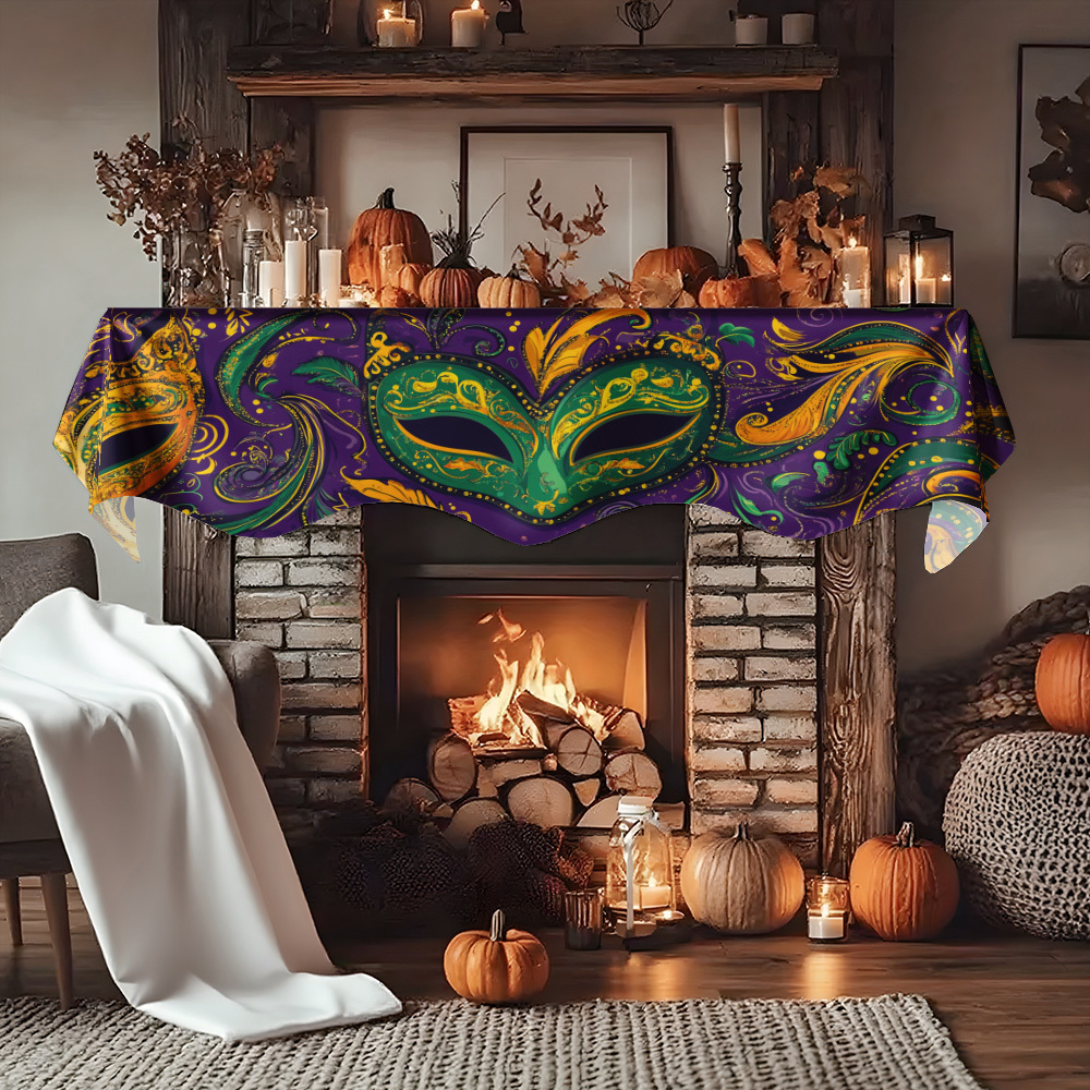 1Pc Carnival Mask Fireplace Sc - مراجعة Party Banner Gold وسعره