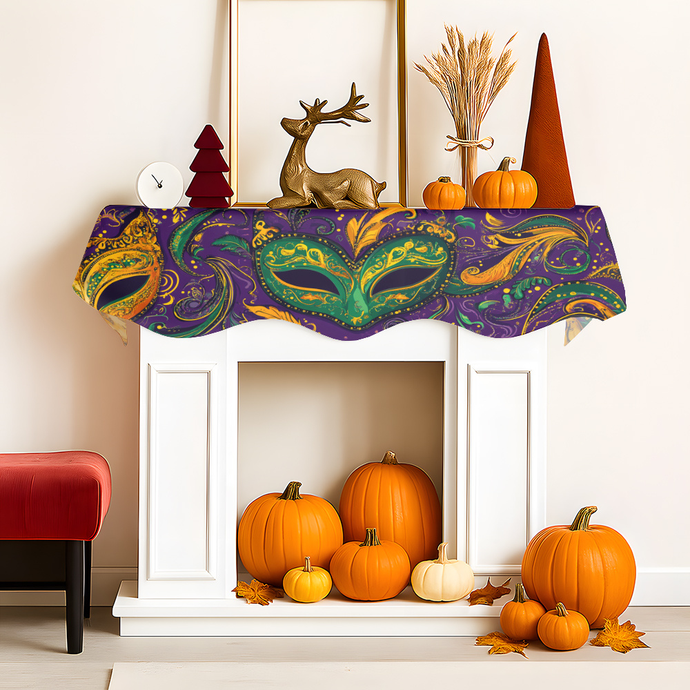 1Pc Carnival Mask Fireplace Sc - مراجعة Party Banner Gold وسعره