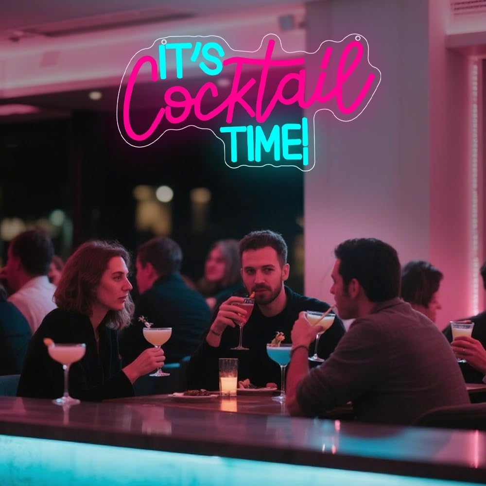Cocktails Neon Sign USB Powere - مراجعة Neon Sign Party وسعره