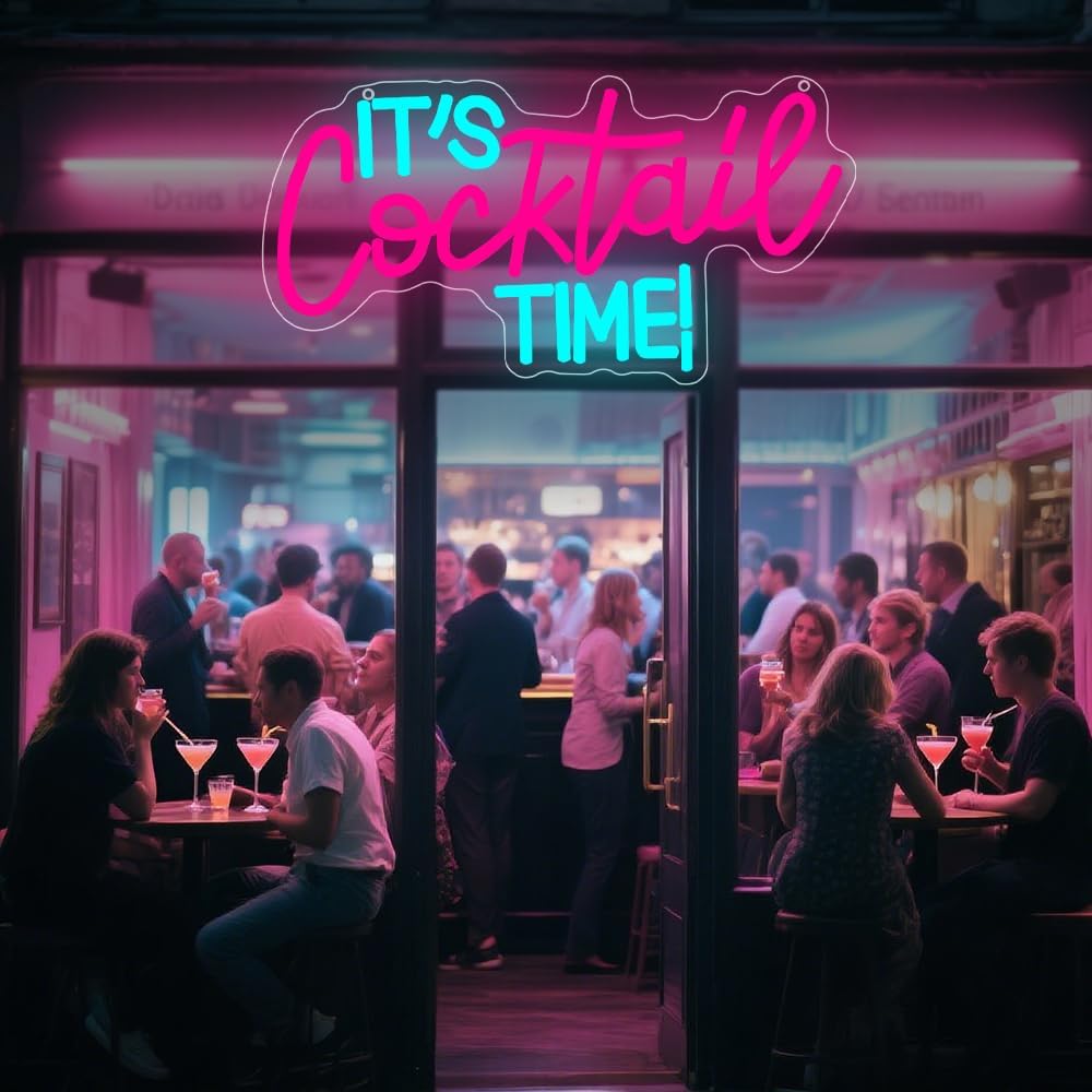 Cocktails Neon Sign USB Powere - مراجعة Neon Sign Party وسعره