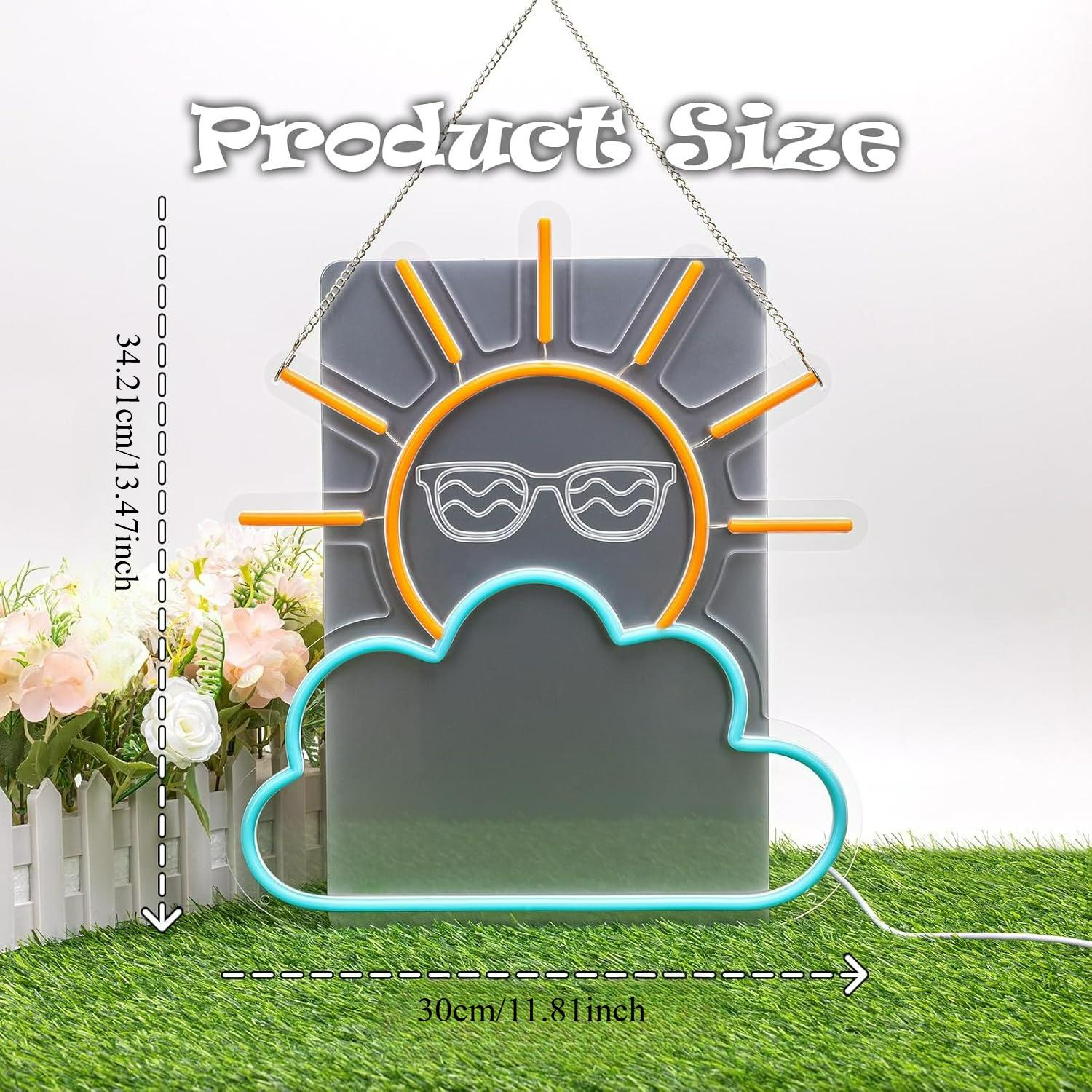 Sunrise Sunset Neon Sign USB P - مراجعة Neon Sign Party وسعره