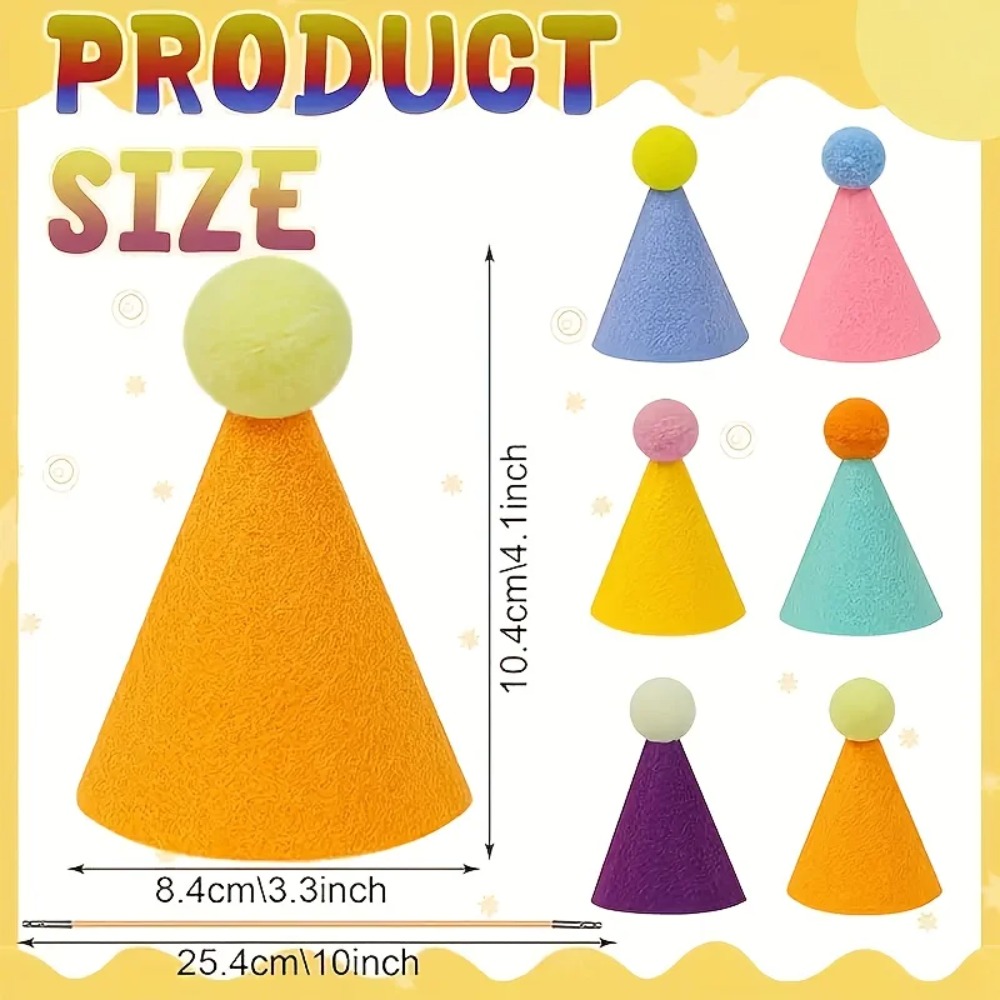 6 pcs Mini Party Hats: Lightwe - مراجعة Party Hat Cone وسعره