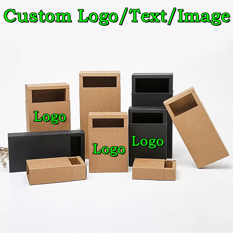 20PCS 350gsm Drawer Kraft Blac - مراجعة Event Party Box وسعره
