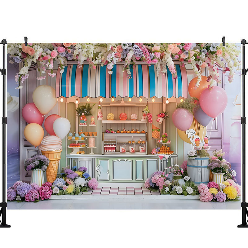Ice Cream Photography Backgrou - مراجعة Party Event Supply Store وسعره