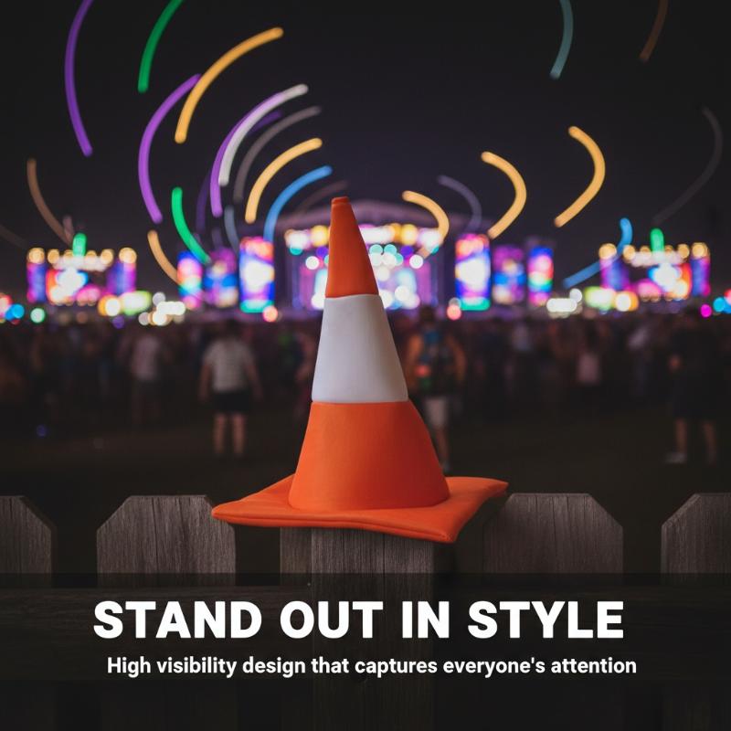 1 PCS Traffic Cone Hat Hallowe - مراجعة Party Hat Cone وسعره