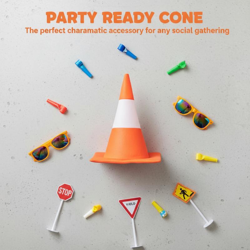 1 PCS Traffic Cone Hat Hallowe - مراجعة Party Hat Cone وسعره