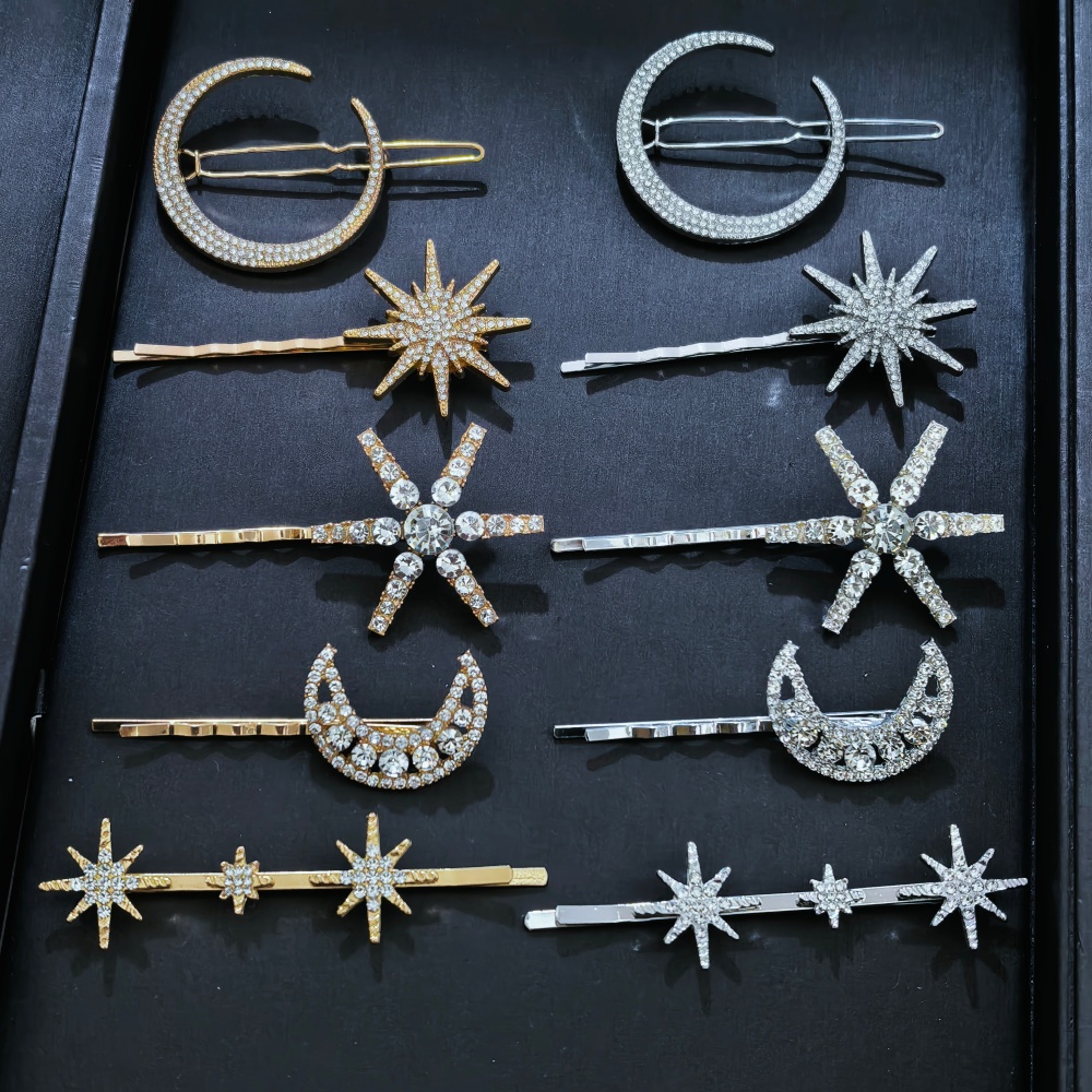 3/4 pcs set Crystal Star Hairp - مراجعة Event Suppliers وسعره