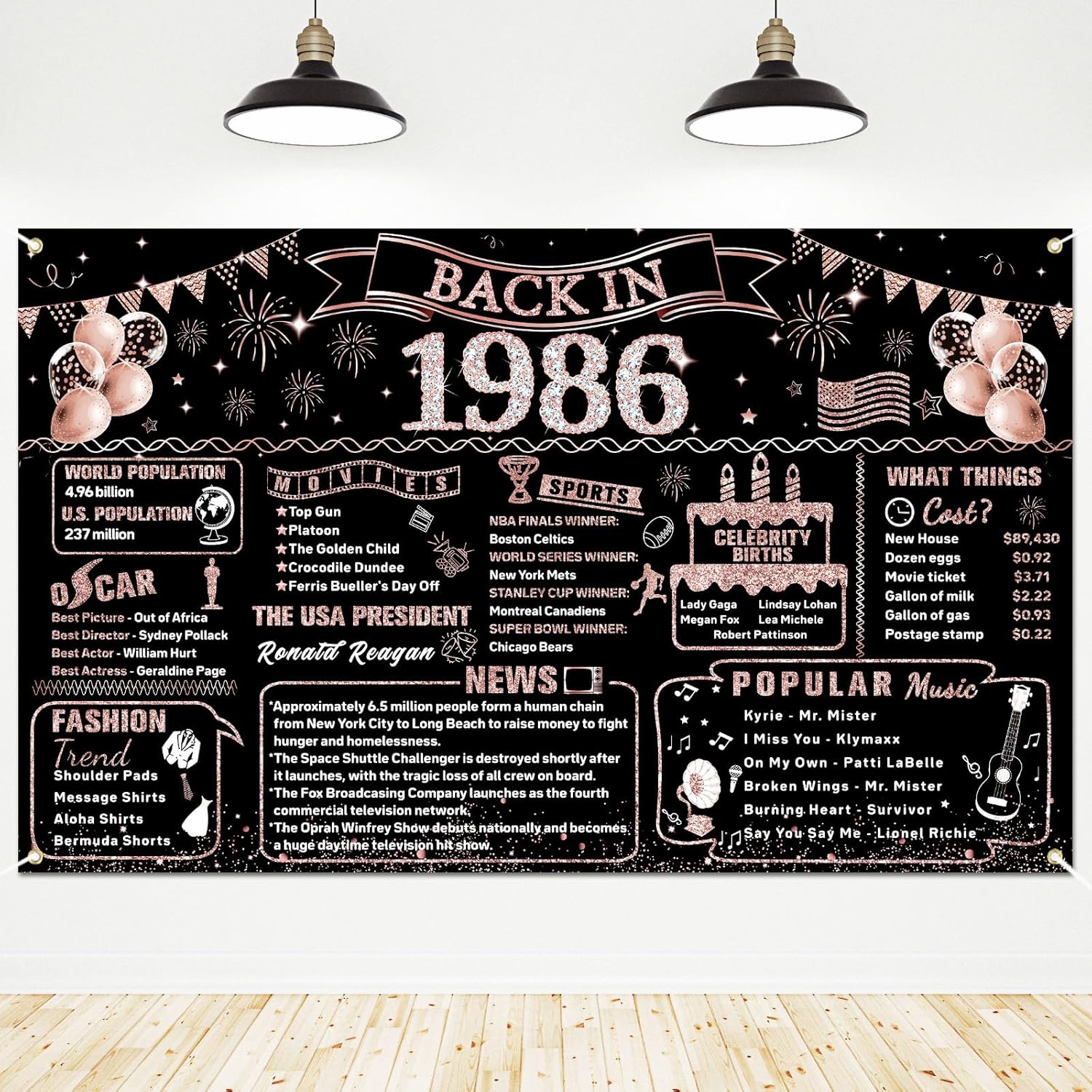 40th Birthday Decorations for  - مراجعة Party Banner Gold وسعره