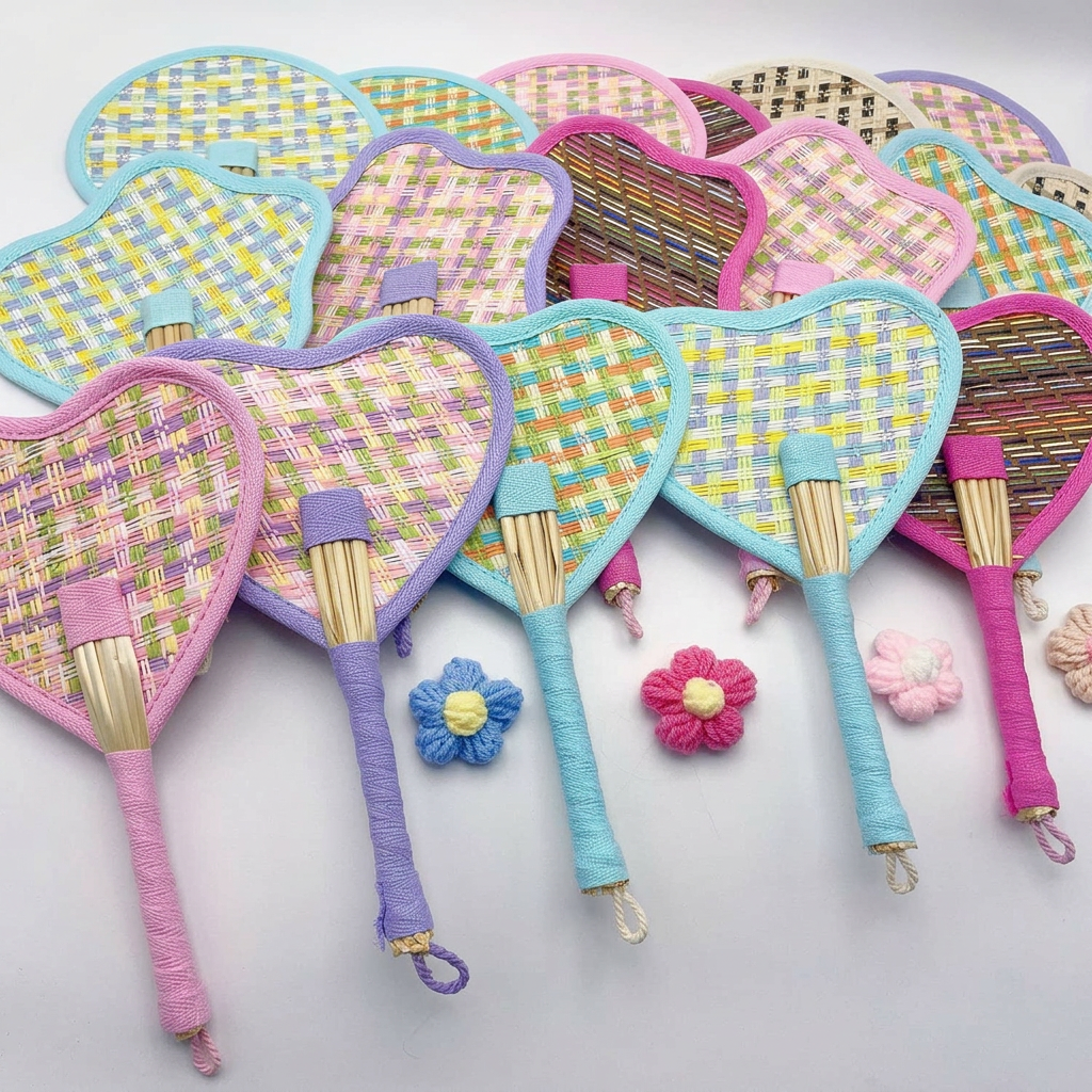 Portable Cooling Fan Colorful  - مراجعة Paper Straw Color وسعره