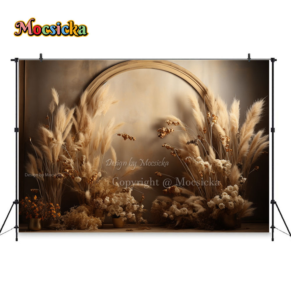 Mocsicka Boho Retro Brown Phot - مراجعة Dessert Table Backdrop وسعره