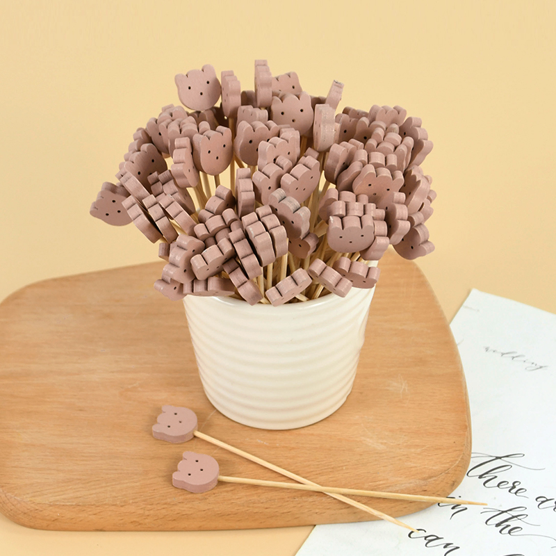 50/100pcs Cute Bear Heart Bead - مراجعة Centerpiece Stick وسعره