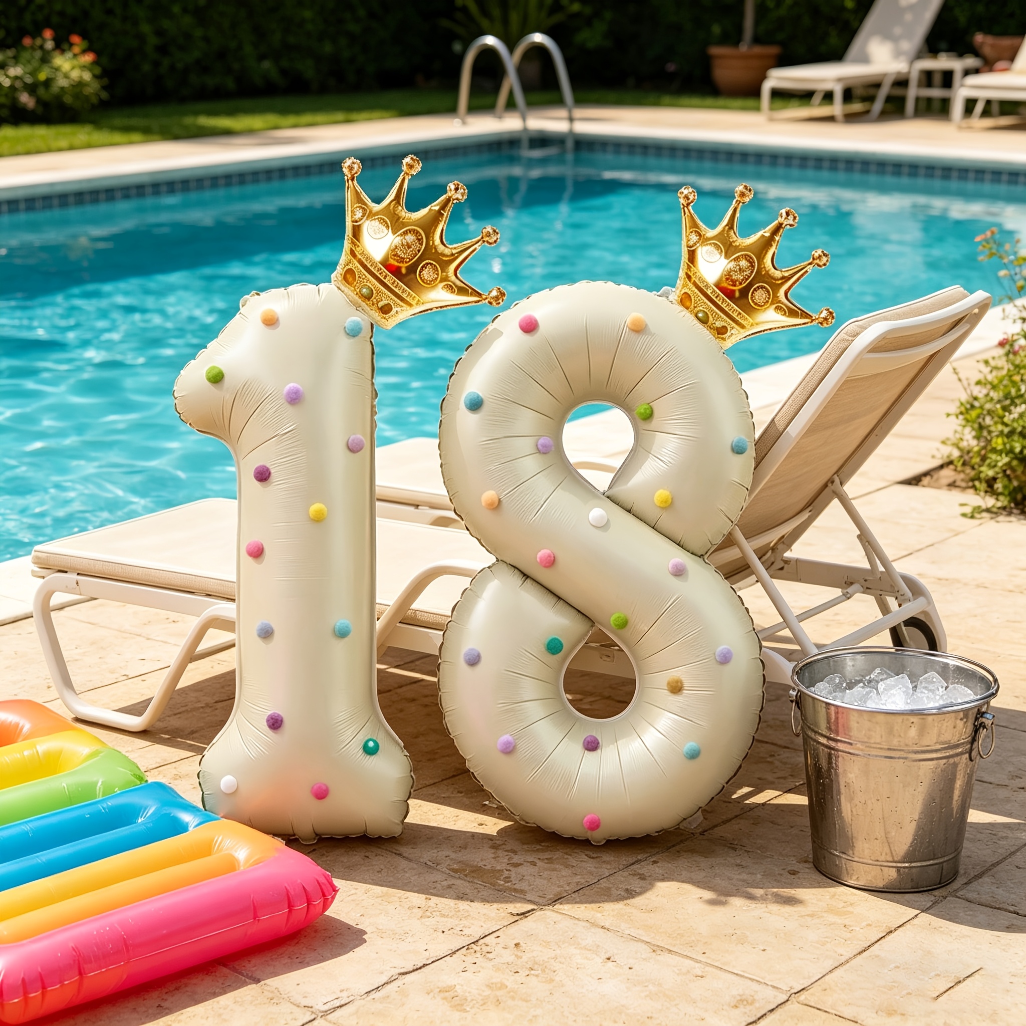 Large 40inch Cream-Colored Num - مراجعة Party Event Supply Store وسعره