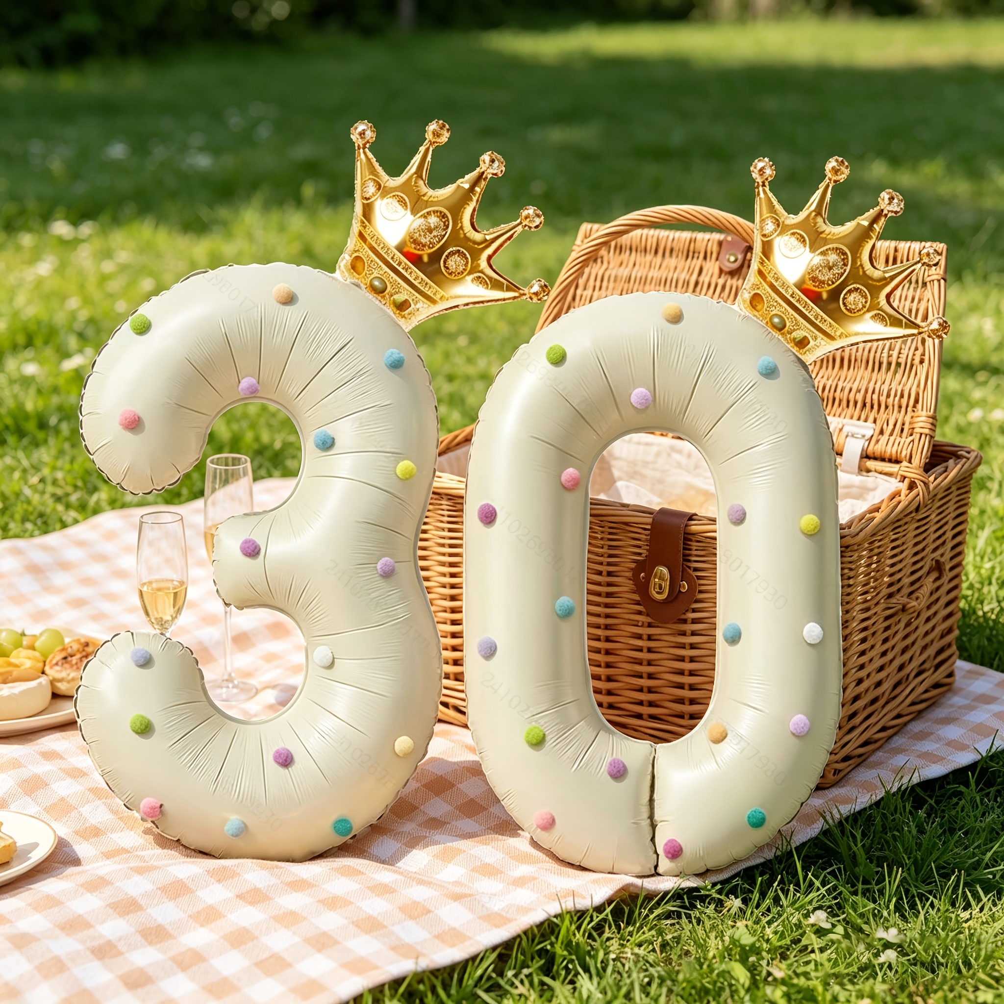 Large 40inch Cream-Colored Num - مراجعة Party Event Supply Store وسعره