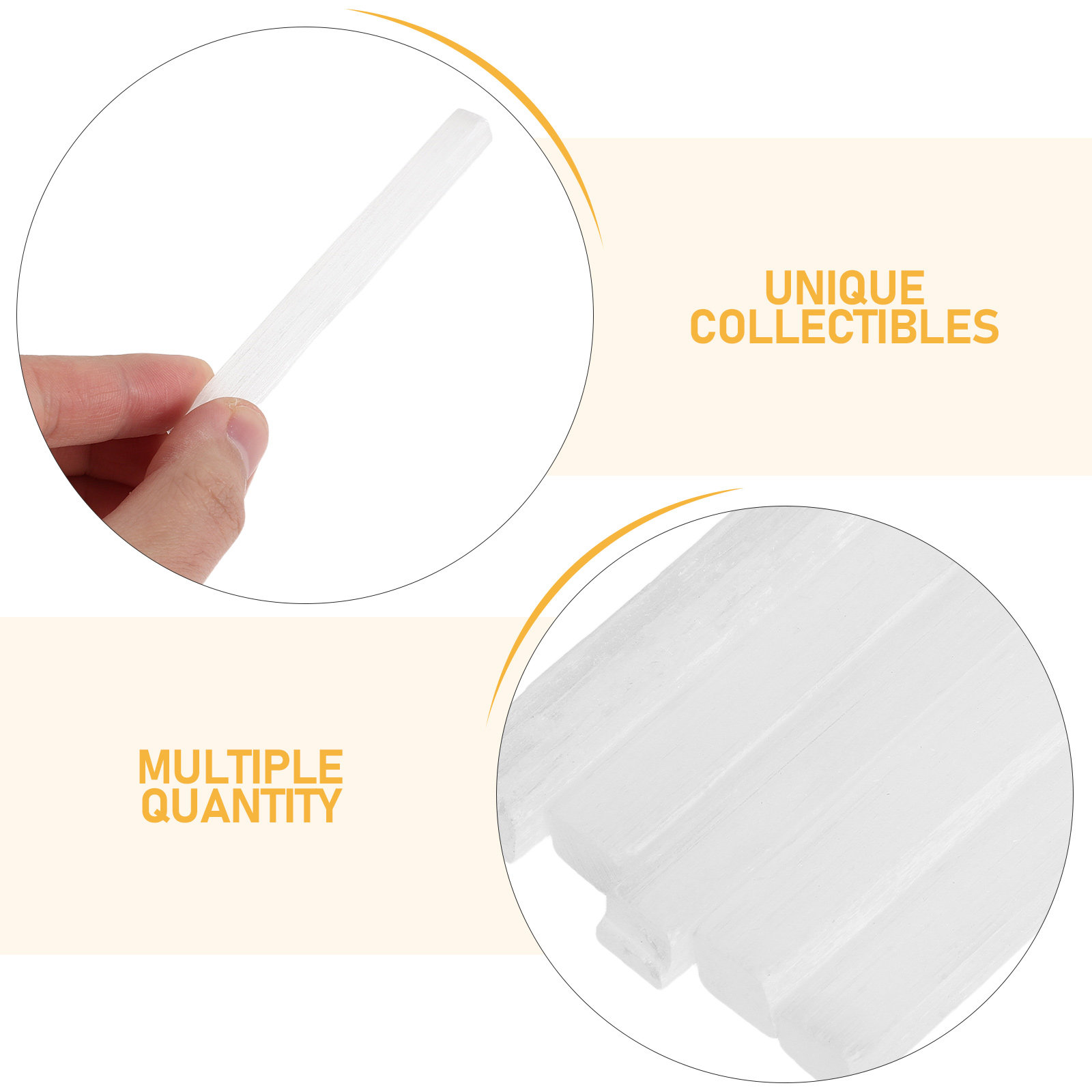 15Pcs Natural Selenite Crystal - مراجعة Centerpiece Stick وسعره