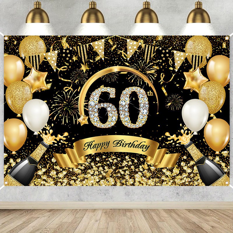 Happy 30th 40th 50th Birthday  - مراجعة Party Banner Gold وسعره