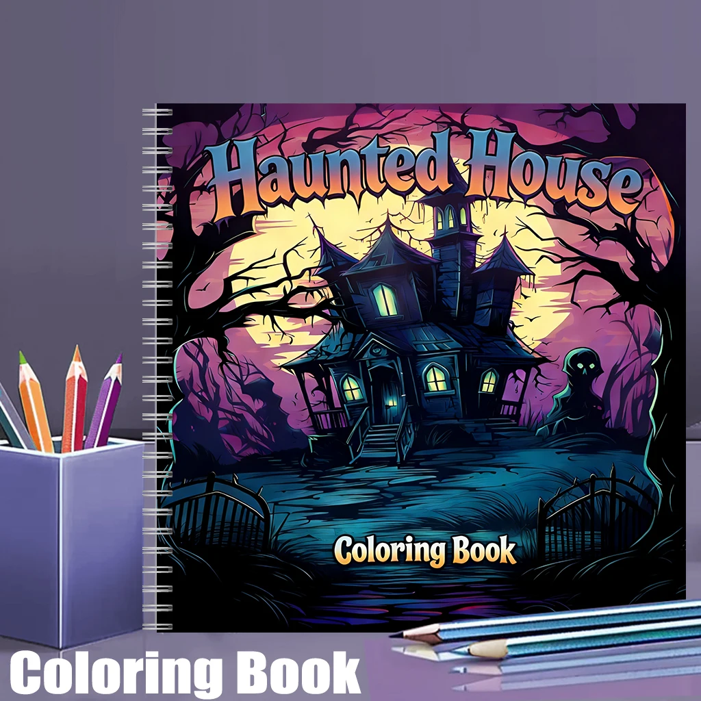 Haunted House Coloring Book fo - مراجعة Event Supplies وسعره