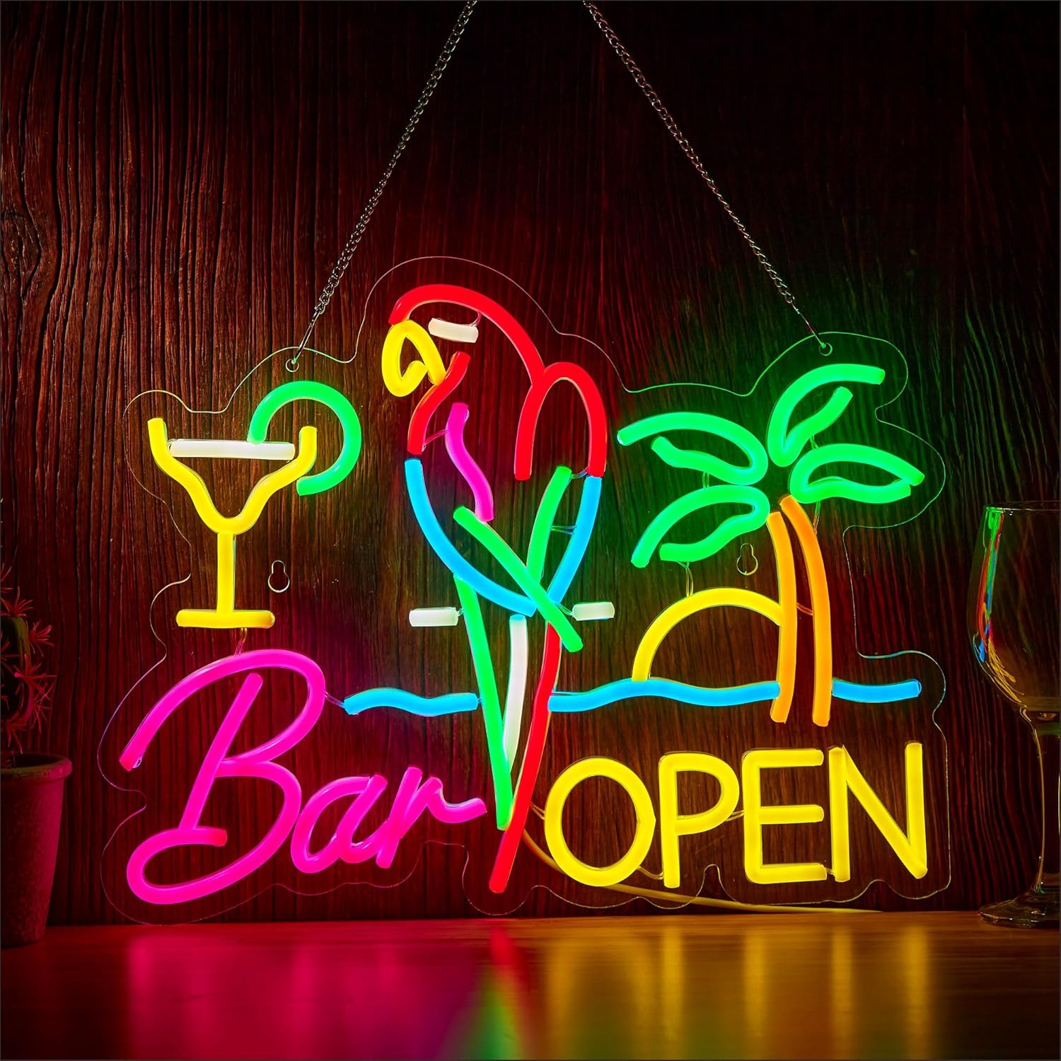 Bar Open Neon Sign Business Ar - مراجعة Neon Sign Party وسعره