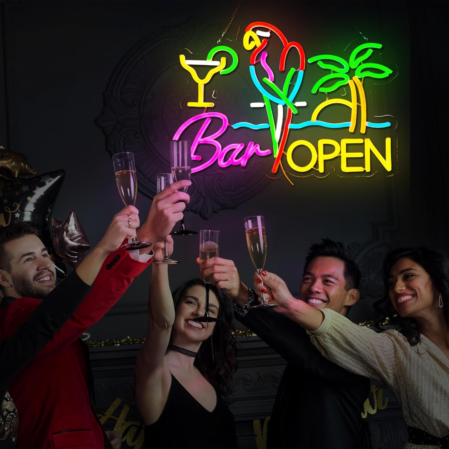 Bar Open Neon Sign Business Ar - مراجعة Neon Sign Party وسعره