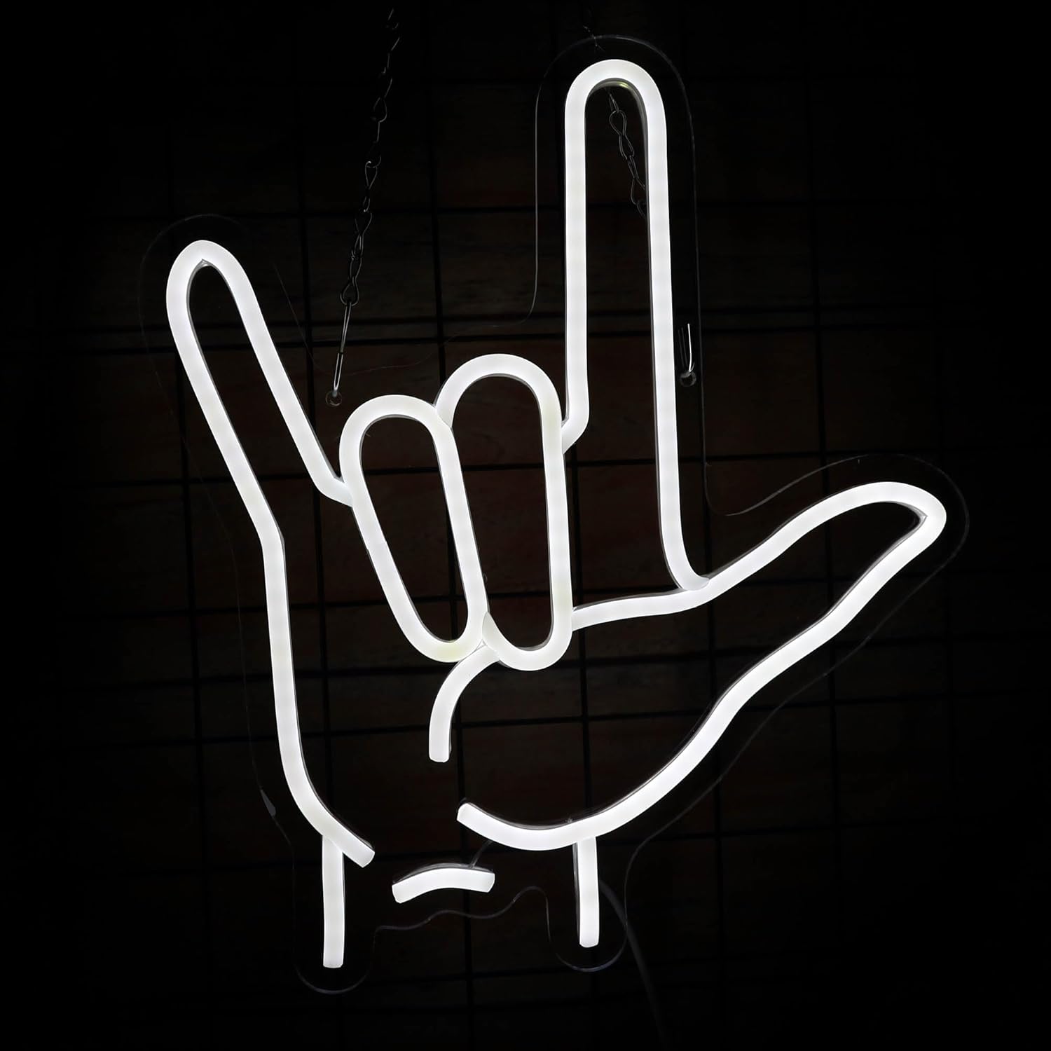 Hand Gesture Neon Sign I Love  - مراجعة Neon Sign Party وسعره