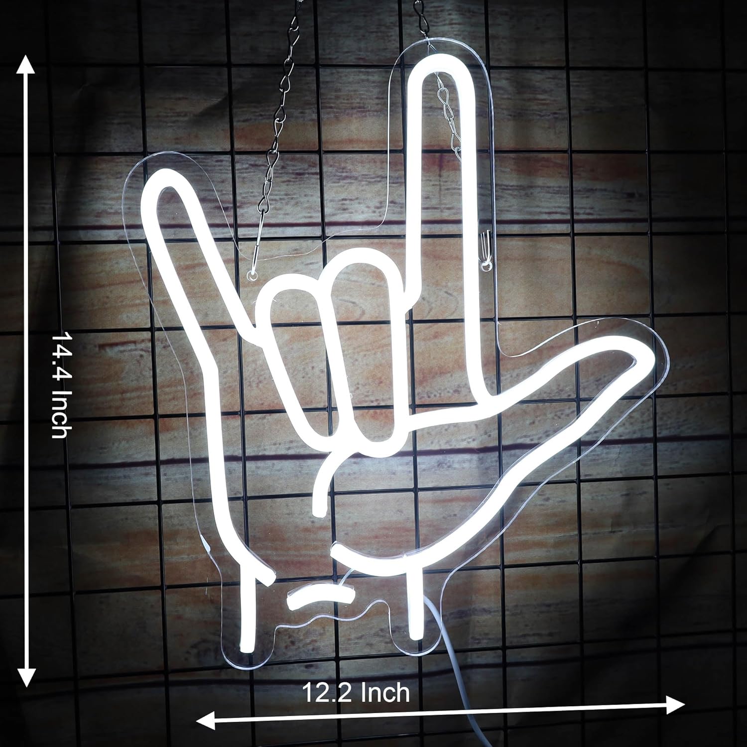 Hand Gesture Neon Sign I Love  - مراجعة Neon Sign Party وسعره
