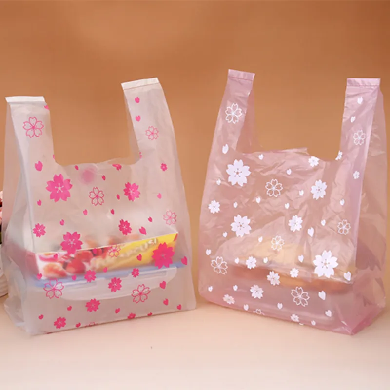 100Pcs/bag Pink Sakura Vest Ba - مراجعة Event Party Shop وسعره