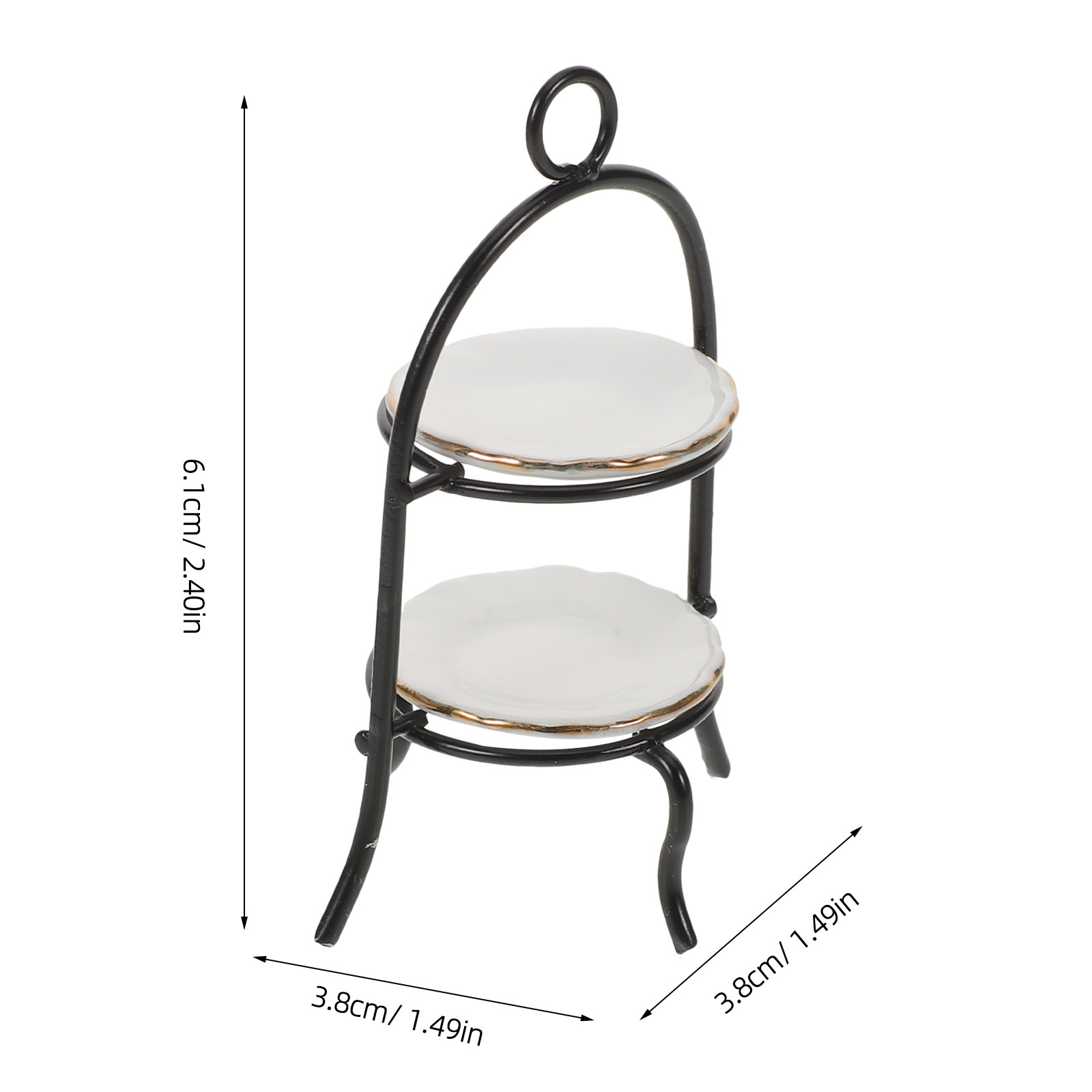 1Set Mini Kitchen Decor: Minia - مراجعة Cupcake Stand Tier وسعره