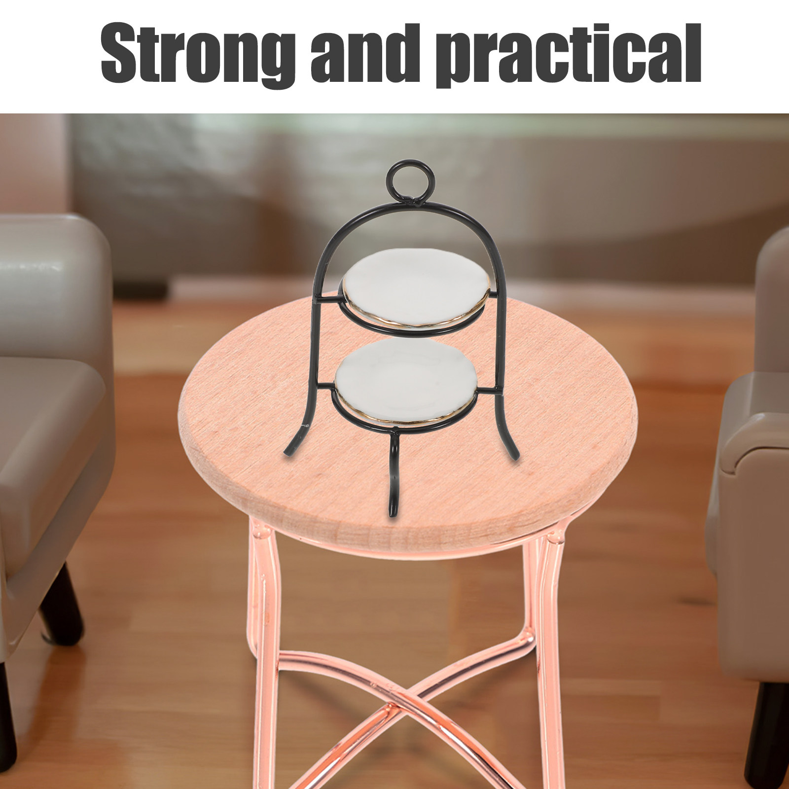 1Set Mini Kitchen Decor: Minia - مراجعة Cupcake Stand Tier وسعره