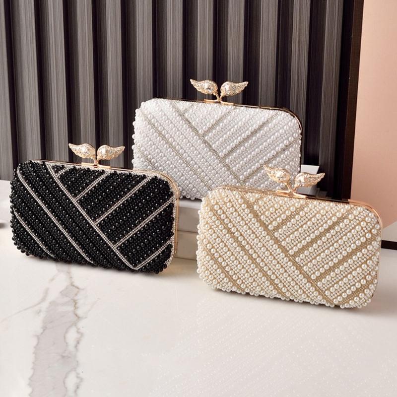 H3CB Elegant Faux Pearls Eveni - مراجعة Event Party Box وسعره