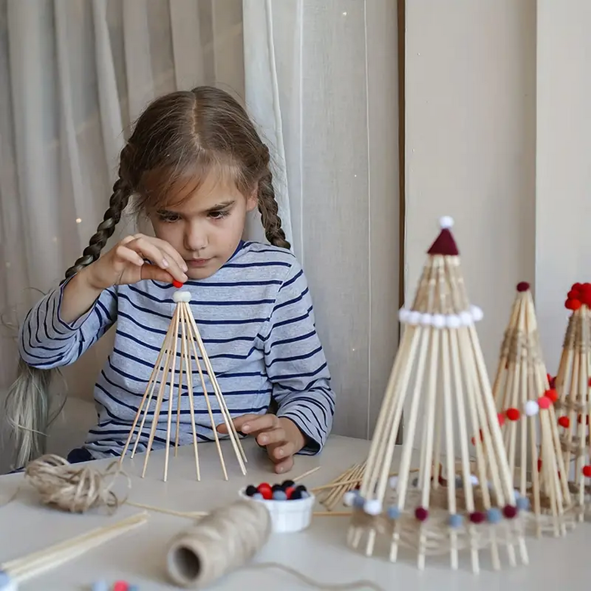 DIY Bamboo Sticks 50/100pcs Na - مراجعة Cotton Candy Cone وسعره