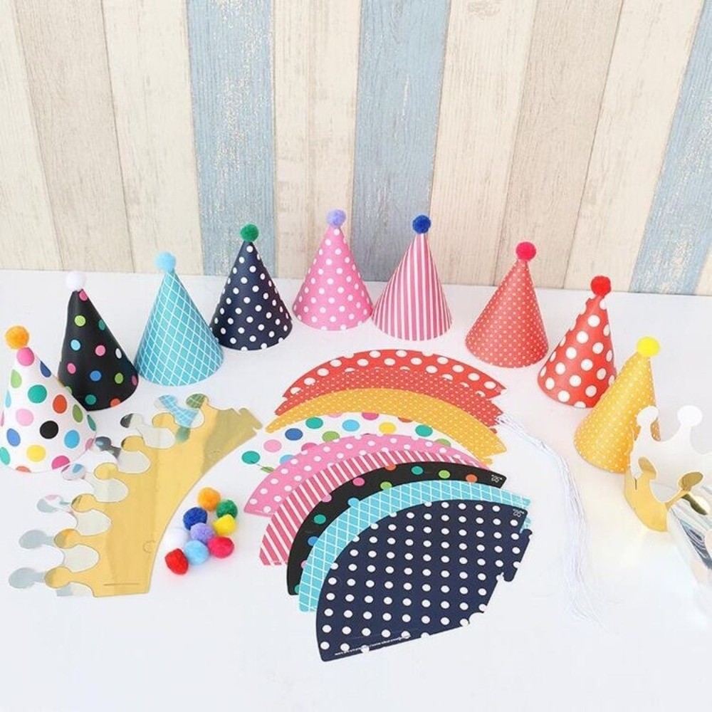 Polka Dot Birthday Party Hats  - مراجعة Party Hat Cone وسعره