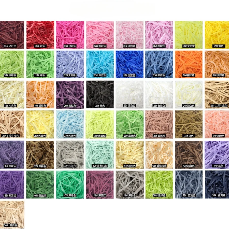 100g raffi Colorful Shredded C - مراجعة Paper Straw Color وسعره
