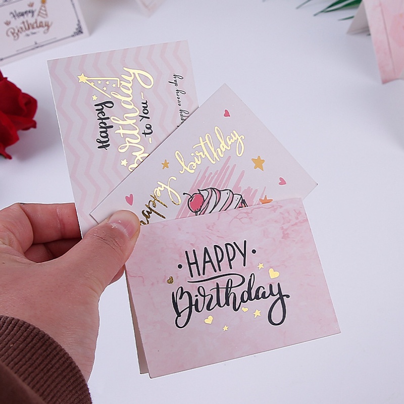 100pcs Golden stamping Happy b - مراجعة Party Event Supplier وسعره
